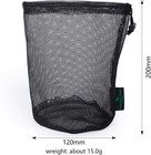 5pcs Nylon Mesh Drawstring Bag Sports Equipment Bag Outdoor L