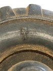 2 Vintage Hard Rubber Toy Truck Equipment Tires Wheels With Axle 2  X 3 4 