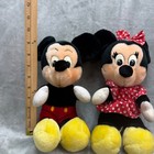 Vintage Disneyland Walt Disney World Mickey Mouse   Minnie Mouse Plush Set