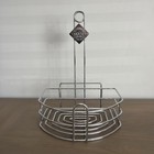 Tabasco Restaurant Metal Wire Basket Condiment Caddy Menu Holder 11 Inch Tall