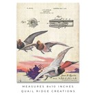 Vintage Duck Call Patent Art Print 8x10 Decoys  Hunting Fishing Cabin Wall Decor