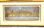 1890 To 1910 Native American Plains Indian  moon Dance  Oil On Board - 2 Of 2