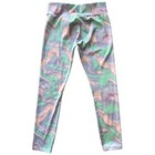 Hurley Leggings Girls Size Large Tie Dye High Rise Fit Pants Nwt Foam Green Nwt