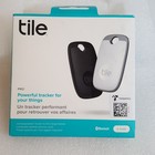  2-pack  Tile Pro  white   Black  2022 Bluetooth Tracker Finder -  re-51002 