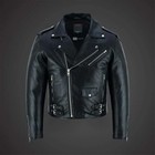 Brando Men Motorcycle Leather Jacket Genuine Black Biker Safety Gear