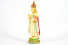 Antique Infant Of Prague Young Jesus Religious Figure Statue 8  Chalkware