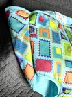 Evenflo Exersaucer World Explorer Blue Stamps Fabric Seat Cover Replacement Part