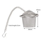 Tea Infuser Mesh Ball Reusable Stainless Steel Loose Leaf  Tea Filter With Chain
