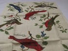 Vintage Fallani   Cohn Kitchen Tea Hand Dish Towel Birds All Linen Unused
