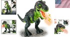 Interactive T-rex Dinosaur Toy With Roars  Light   Mist - Gift For Boys   Girls