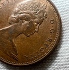 Strike Error - 1965 Canada 1 Cent - Pointed 5  Small Beads