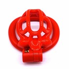 Resin Negative Male Chastity Cage Restraint Device Locking Belt With 4 Rings Usa