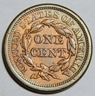 1853 Us Braided Hair Large Cent 1c Nice Au Details -5267-