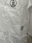 Meta Lab Coat Unisex White Medical Jacket coat Pocket 4 Button Size 42 New 