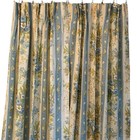 Vintage 70 s Flower Power Pinch Pleat Curtains  3 Panels 