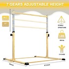 Joysfit Adjustable Gymnastics Bar For Kids With Mat - Sturdy Kip Bar With Rin   