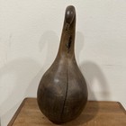 Vintage Antique Wooden Hand Carved Solid Wood Gourd