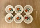 Villeroy   Boch Luxembourg Set Of 6 Ramekins Souffle Dishes W  Carrier   Box Nos