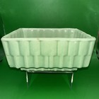 Vintage Cookson Pottery Cp Usa 337 Footed Planter 7 25  X 5 25  Green Nice 