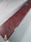 O neil Burgundy Leather Pool Cue Case Carry Handle Fully Lined 1 Butt 1 Shaft