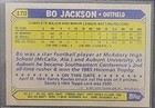 1987 Topps     bo Jackson     Rookie Kansas City Royals Future Stars   170
