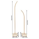2pcs Metal Wedding Arch Frame Garden Arbor Party Flower Backdrop Stands 6 8ft