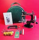 Rare Hat Box Case 1926 Script Decals Singer Sewing Machine 20 Sewhandy Clamp