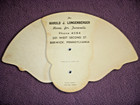 Vtg  Advertising Fan Harold J Longenberger Home For Funerals Berwick Pa