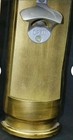 Large Bullet Casing Wall Mount Beer Bottle Can Opener Brass Look 