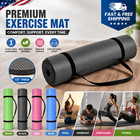 Gym Exercise Mat Extra Thick 6mm Non Slip Yoga Mat 72 x24 inc W  Carrying Strap