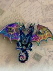 Rainbow Dragon Double-headed Brooch Pin - Mythical Fantasy Accessory