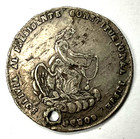 Bolivia 1856 Potos   Medal Silver Token Proclamation Holed