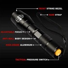 2pack Tactical 5 Modes  18650 Flashlight Zoom Torch Aluminum Light