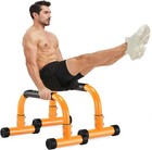 Push Up Bar 9 5  High Parallettes Bars No Wobbling Dip Bar For Handstand  