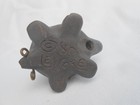 Vintage Ceramic Handmade Turtle Flute Whistle Pendant Signed Leonore  80