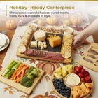 Charcuterie Board Gift Set  Expandable Bamboo Cheese Board With Stainless Steel