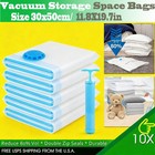 Travel Vacuum Bags 5 Pack With Pump Space Saver Storage Comp For Clothes Bedding