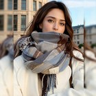 Mens Womens Winter Warm Scotland Made 100  Cashmere Scarf Scarves Plaid Wool