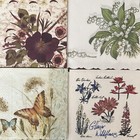 Lot Of 20 Vintage Floral Paper Napkins For Decoupage  Crafting  Diy