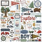 Carta Bella That s My Boy Collection Kit 12 x12  Paper Stickers Echo Park Paper