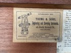 Antique Young   Sons Philadelphia Surveyor   s Vernier Compass W  Original Case