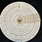 Vintage Fullerton 1458 Acudial Circular Slide Rule Concise Japan W  Case