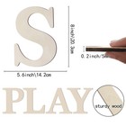 Wooden Letters 8 Inch Large Paintable Wood Letter S For Wall Decor Crafts
