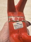 Vintage Swedish Nils Akta Olsson Carved Wood Dala Horse 4    With Sticker Sweden