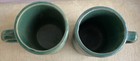 Vintage Mccoy Green Grape Shield Pottery Beer Stein  Mugs  Cups  Pair  Stoneware
