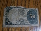 Fractional Currency 4th Issue 50 Cents Note Fr  1379 - Dexter   F-vf W Tear