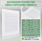 Wkzo C350gn Bathroom Exhaust Fan Cover With Spring For 8 66  X 9 05   White