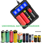 18650 Battery Charger 4 Bay Lcd Display For 3 7v 1 2v Rechargeable Battery For L