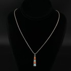 Vtg Sterling Silver - Navajo M Turquoise Spiny Oyster Pendant 20  Necklace - 9g
