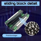 2pcs Hgr15 hgr20 hgr25 200-2200mm Linear Guide Rail  4pcs Hgh15 20ca Slide Block
